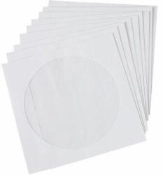 Plicuri locale Plic CD alb gumat, 124x124mm cu fereastra, 25buc/set (25.CD.090A)