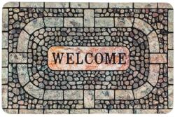  60 x 40 см правоъгълна изтривалка с декор мозайка и надпис Welcome
