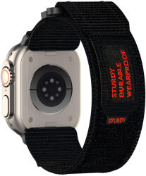 Nylon loop Apple Watch 38/40/41mm szíj design 4 fekete
