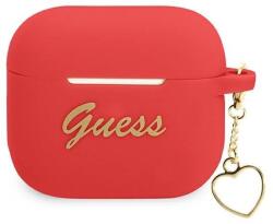GUESS GUA3LSCHSR AirPods 3 tok piros/piros Szilikon Charm Heart Kollekció