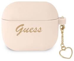 GUESS GUA3LSCHSP AirPods 3 tok rózsaszín/rózsaszín Szilikon Charm Heart Kollekció