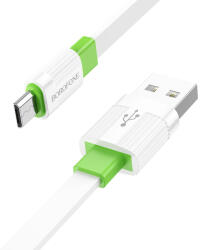 BOROFONE kábel BX89 Union - USB to Micro USB - 2, 4A 1 méter fehér-zöld