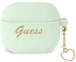 GUESS GUA3LSCHSN AirPods 3 tok zöld/zöld Szilikon Charm Heart Kollekció