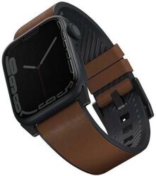 UNIQ Straden Leather Hybrid Szíj Apple Watch 1/2/3/4/5/6/7/8/SE/SE2/Ultra 42/44/45/49mm - barna