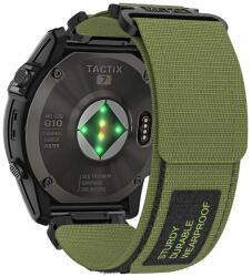 Nylon hurkos Garmin szíj 26mm design 1 zöld