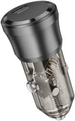 BOROFONE BZ24 Clever autós töltő Type C QC 3.0 PD 20W fekete