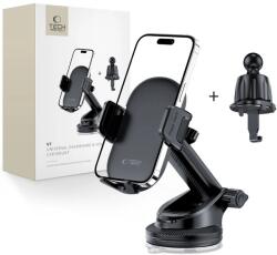 Tech-Protect V7 autós telefontartó, műszerfalra / szellőzőrácsra - fekete