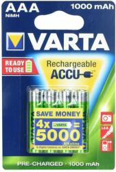 VARTA R3 akkumulátor 1000 mAh (AAA) 4 db feltöltött