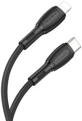 BOROFONE BX86 Advantage kábel - Type C - Lightning - PD 20W - 1 méter - fekete