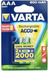 VARTA újratölthető akkumulátor R3 (AAA) 800 mAh 2 db