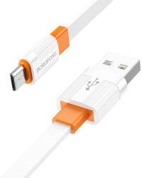 BOROFONE Kábel BX89 Union - USB to Micro USB - 2, 4A 1 méter fehér-narancs