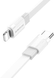 BOROFONE Kábel BX89 Union - Type C to Lightning - PD 20W 1 méter fehér-szürke