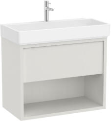 Roca Tura fiókos alsószekrény polccal 80x43x60 cm kerámia mosdóval, törtfehér A852030558 (A852030558)