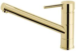 FDesign Baterie de bucatarie monocomanda, cu pipa lunga, auriu lucios, FDesign Flusso FD1-FLS-4-55 FD1-FLS-4-55 (FD1-FLS-4-55)