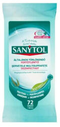 Sanytol Felületfertőtlenítő kendő 72 lap/csomag Sanytol (C36002) - haztartasibolt