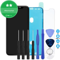 Apple iPhone 11 - LCD Kijelző + Érintőüveg + Keret TFT + Ragasztó LCD Kijelzőhöz + Edzett Üveg + Szerszámkészlet - Multipack