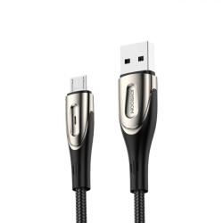 JOYROOM USB - micro USB Kábel - 1.2m 3A - Töltésjelzővel - Fekete (S-M411)