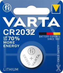 VARTA lithium gombelem, 2032, CR2032, 1 db, VARTA