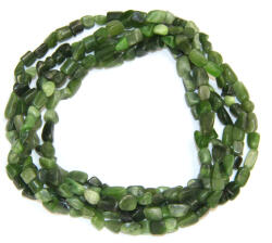  Colier din Jad Natural Neregulat 5-10 x 5-8 mm