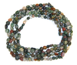  Colier din Agata Muschi Naturala Neregulata 5-10 x 5-8 mm