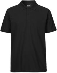 Neutral Férfi galléros póló Classic organikus Fairtrade biopamutból - Fekete | 5XL (NE-O20080-1000237065)