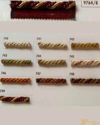  (10 szín) Csavart dekor zsinór. Füles zsinór fazon 9764/741 Ekrü arany