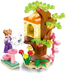 Sluban Girl's Dream - Lombházikó kiscicával építőjáték készlet (M38-B0970A)
