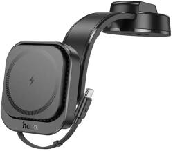 hoco. HW24 vezeték nélküli töltő és autós tartó MagSafe 15W (fekete)