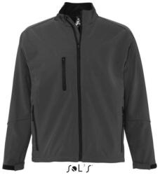 SOL'S Férfi RELAX vastag 3 rétegű softshell dzseki, SOL'S SO46600, Charcoal Grey-2XL (so46600ch-2xl)