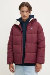 Tommy Jeans rövid kabát férfi, bordó, téli, DM0DM20003 - burgundia XL