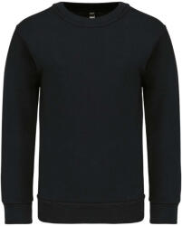Kariban Gyermek környakas pulóver, Kariban KA475, Black-12/14 (ka475bl-12-14)