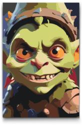 Festés számok szerint - Zöld goblin Méret: 20x30cm, Keretezés: Műanyagtáblával