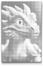  PontPöttyöző - Színes szitakötő Méret: 20x30cm, Keretezés: Kartonlemezen, Szín: Zöld