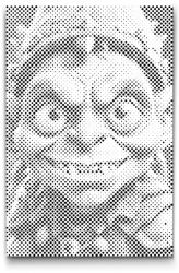  PontPöttyöző - Zöld goblin Méret: 20x30cm, Keretezés: Keret nélkül (csak a vászon), Szín: Zöld