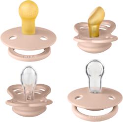 BIBS - Set 4 suzete Try-it collection 0 luni +-Blush