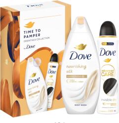 Dove Set cadou DOVE: Gel de dus Nourishing Silk, 250ml + Deodorant spray Invisible Dry, 150ml (ART_24791)