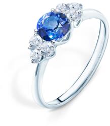 SAVICKI Inel de logodnă Fairytale: aur alb, safir albastru - savicki - 9 371,00 RON