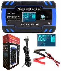 Konnwei Autó akkumulátor töltő 12V 8A - 24V 4A E6148 (URZ4046)