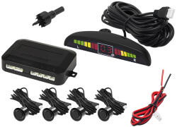 BLOW CPW4 tolatóradar készlet, 4 szenzoros, LED kijelzővel, fekete, 19 mm - 26-321- (26-321)