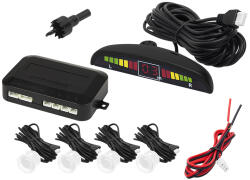 BLOW CPW4 tolatóradar készlet 4 ultrahangos szenzorral, LED kijelzővel, fehér, 22 mm - 26-323- (26-323)