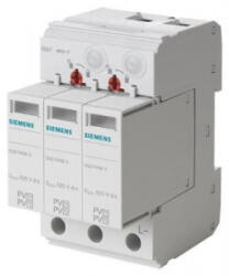 Siemens Siemes 5SD7483-6 T1/T2 UC 1050V DC szigetelt és földelt PV rendszerekhez túlfeszültség levezető