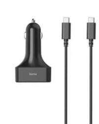 Hama FIC univerzális USB-A / USB-C PD autós töltő + 1m kábel (200018)