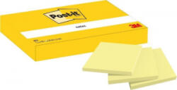 3M Post-it 653 öntapadós jegyzettömb 38x51mm kanárisárga 3db/cs (7100296172)