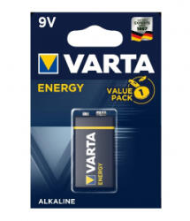 VARTA High Energy alkáli elem 9V 6LR61 (1db/csomag) (4122229411)
