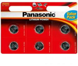 Panasonic 3V Lítium gombelem 6db-os (CR2032L/6BP)