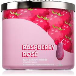 Bath & Body Works Raspberry Rose illatgyertya 411 g