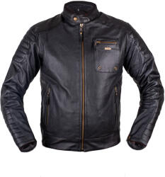 W-Tec Nyári bőr motoros kabát W-TEC Gradac bővített XL fekete (27023-XL-P)