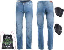 W-TEC Farmer motoros nadrág W-TEC Shiquet kék M, meghosszabbított hossz (14825-M)