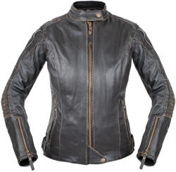 W-Tec Női bőr motoros kabát W-TEC Lecia M bővített barna (27036-M-P)