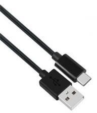 Iris USB-A - USB Type C harisnyázott kábel 1m fekete (CX-137)